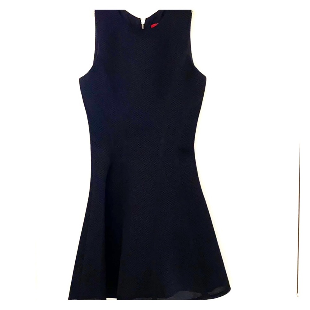 RED - Saks Fifth Avenue. Black scuba dress, Small.